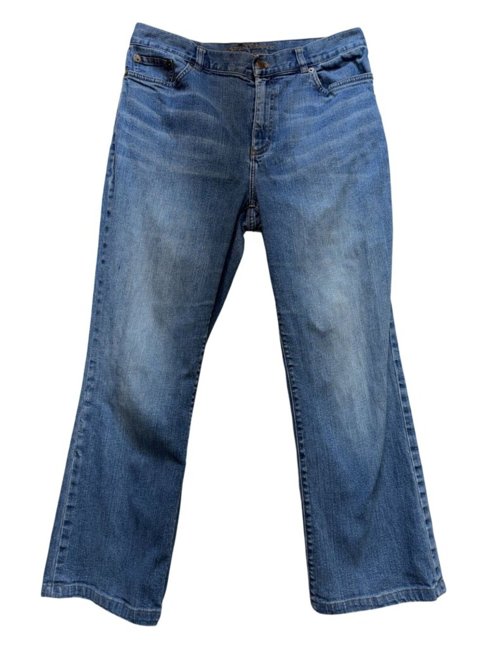 Lauren Jeans Co. Ralph Lauren Womens Bootcut Jeans Size 10 Blue Denim Mid Rise